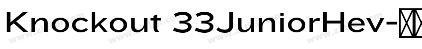 Knockout 33JuniorHev字体转换 Knockout 33JuniorHev字体转换